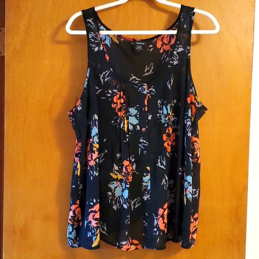 Sheer Floral Tank
